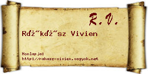 Rákász Vivien névjegykártya